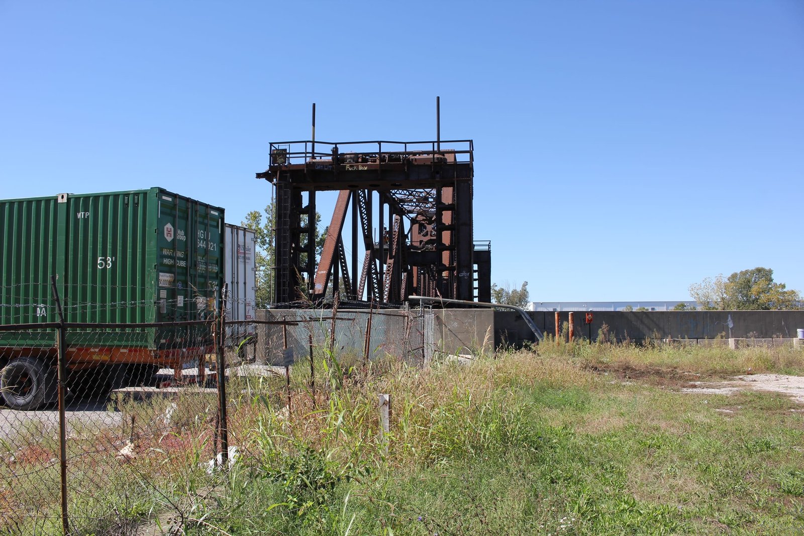 Looking west